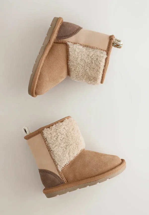 Ботинки из замши Baby shoes Next, brown cream, коричневый — фото 3