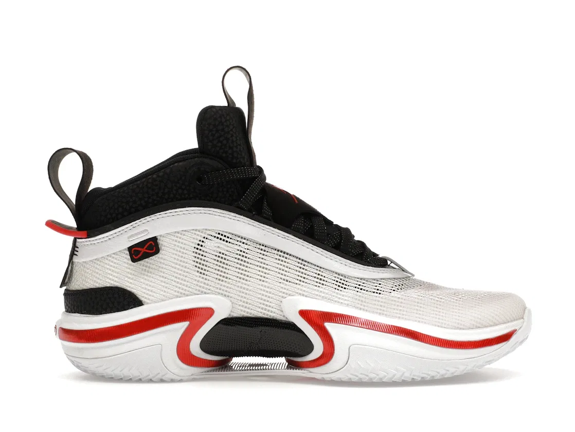 Детские кроссовки для баскетбола Jordan 36 Jordan, White/Bright Crimson/Black/White