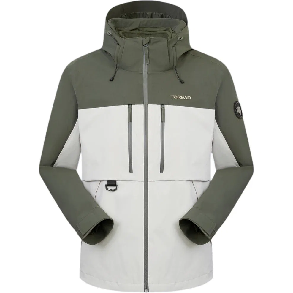 Детская ветровка непромокаемая и ветрозащитная TOREAD, Polar White Pine Green