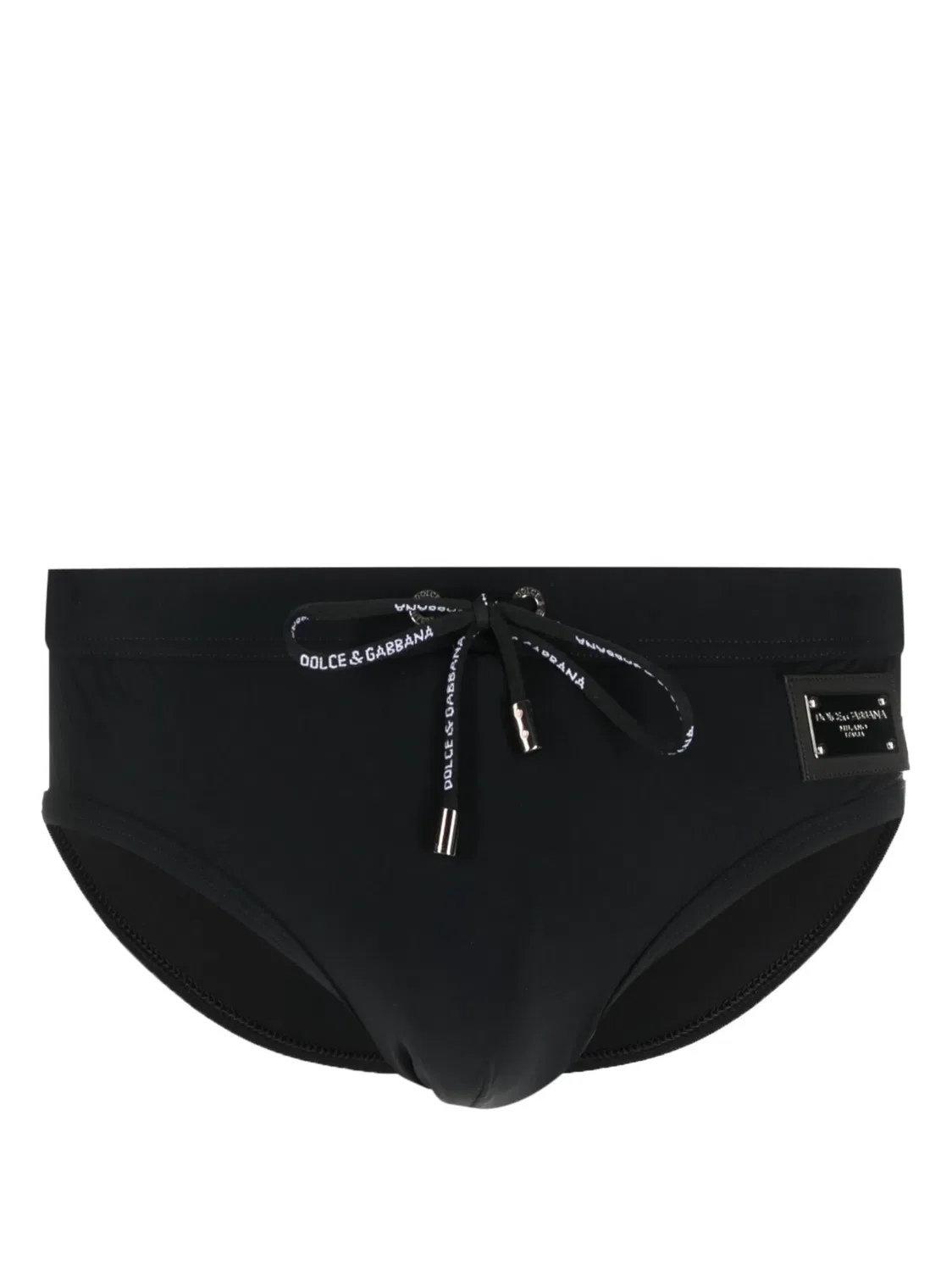 Dolce & Gabbana Плавки с логопластиной, черные