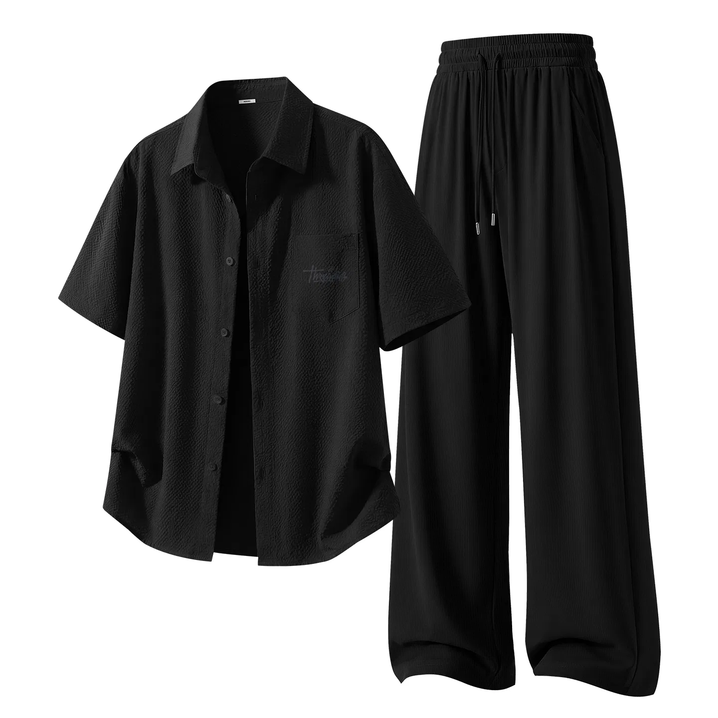 Детский комплект спортивной одежды из 2 предметов Thoughts Spreading Chest Logo MINISO, Черный