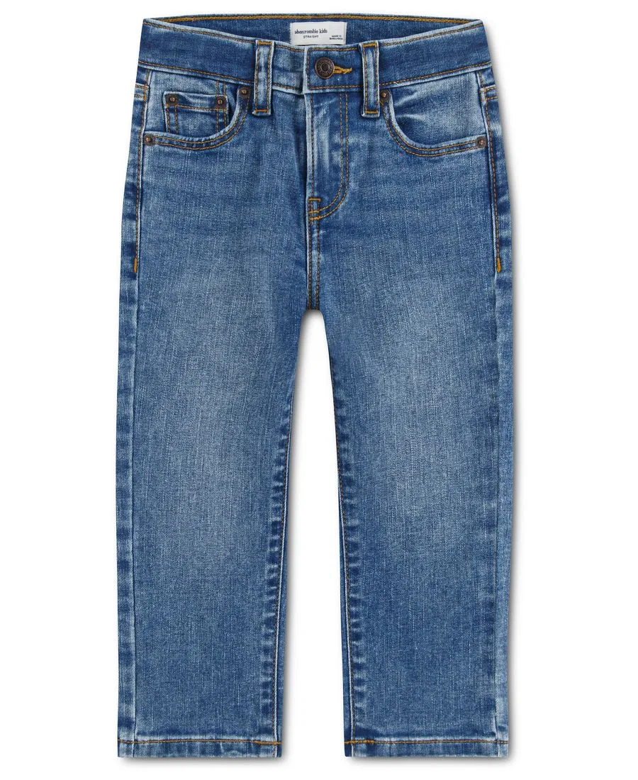 Джинсы прямого кроя Abercrombie Kids, Blue