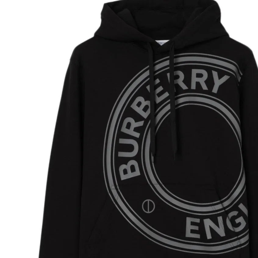 Мужская толстовка с капюшоном прямой посадки Burberry, Black — фото 3