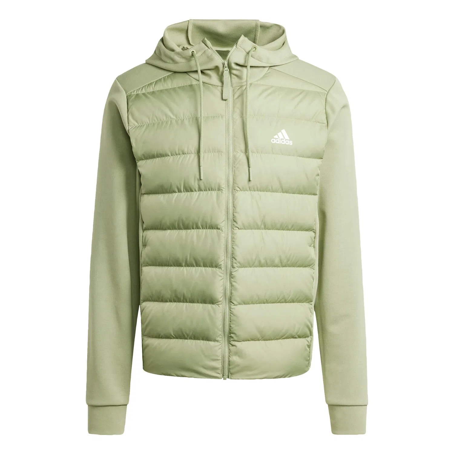 Женская утепленная куртка с капюшоном Essentials Hybrid Hooded Daunenjacke Adidas, Grun — фото 2