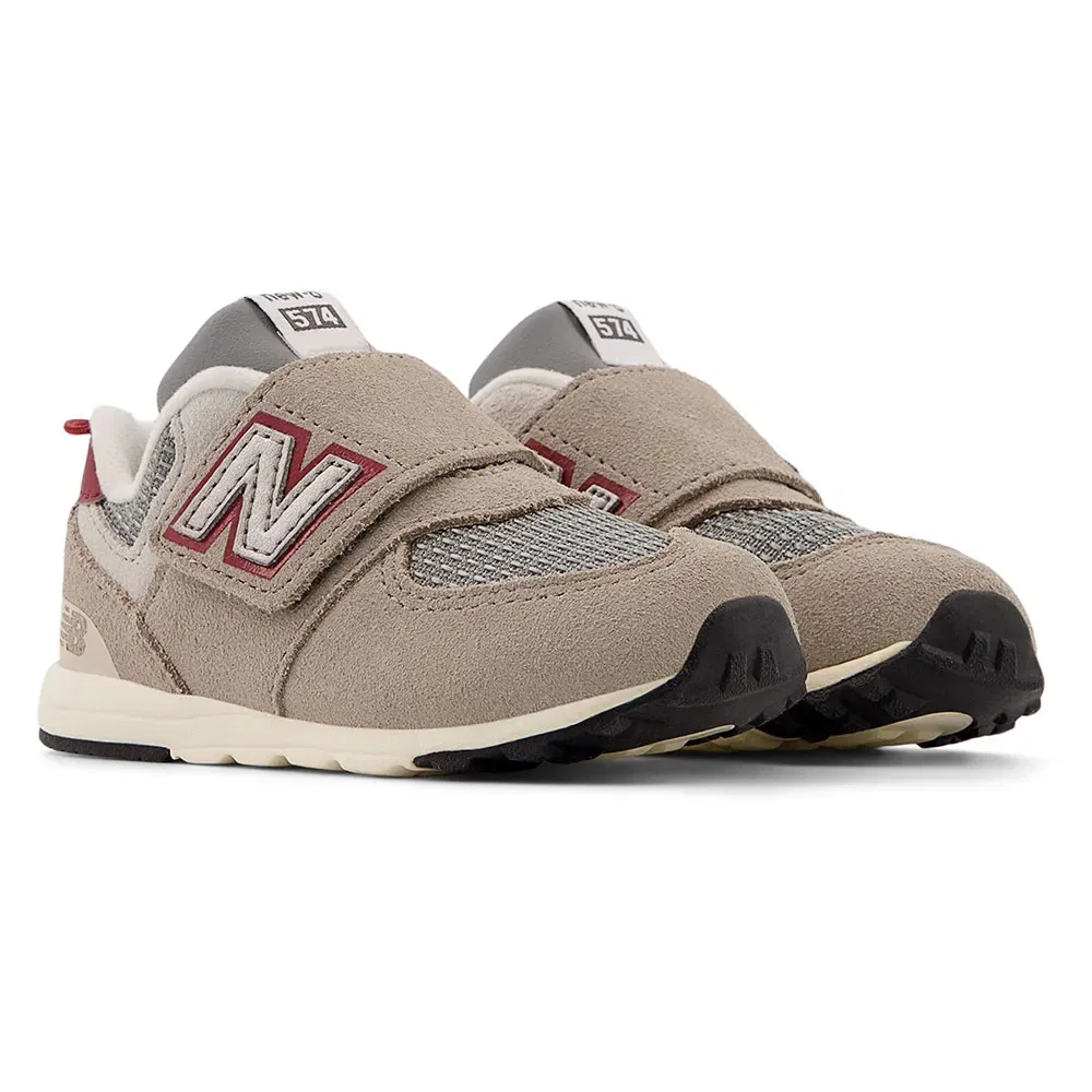 Кроссовки на липучке 574 New Balance, бежевый