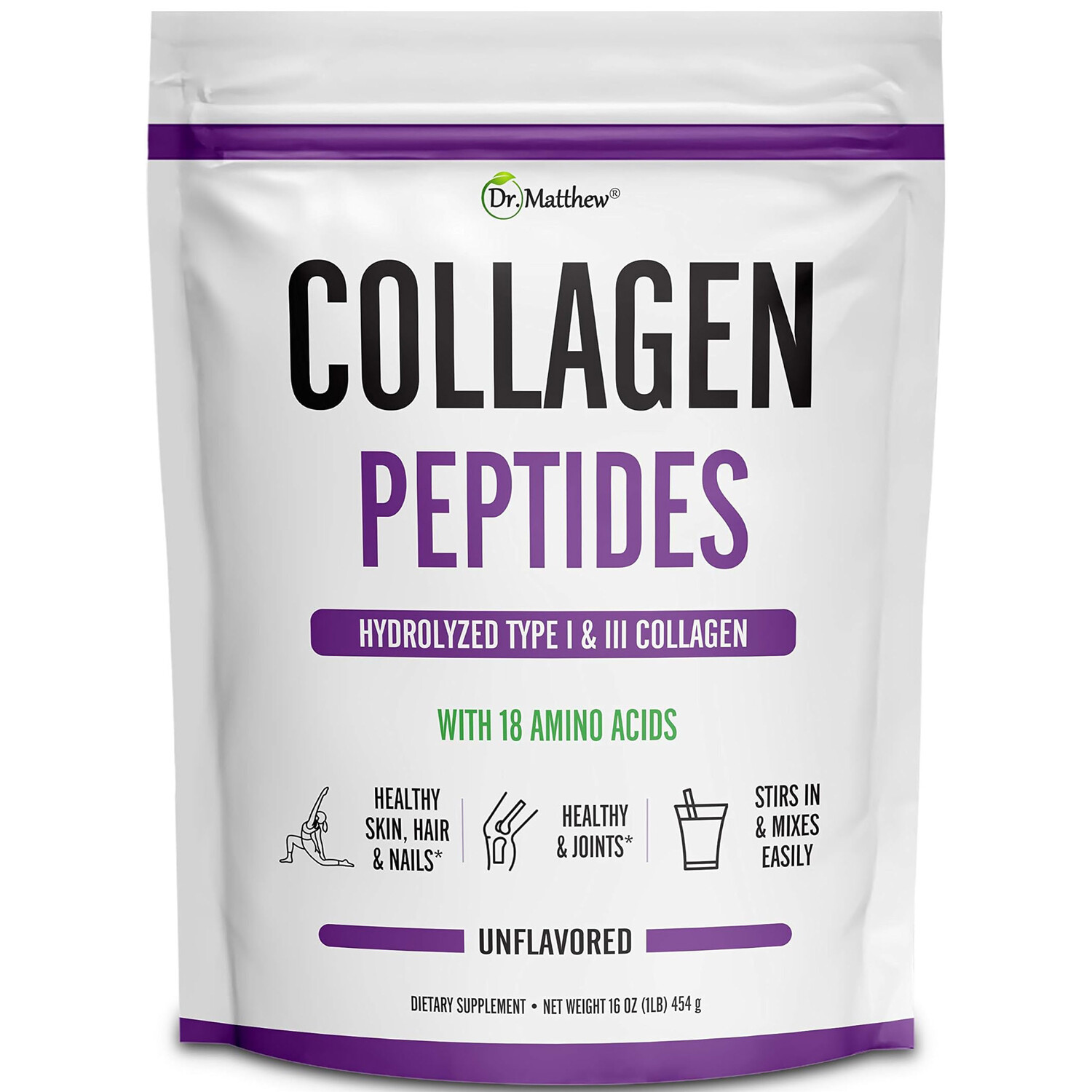 

Коллаген Dr. Matthew Peptides, 454 гр