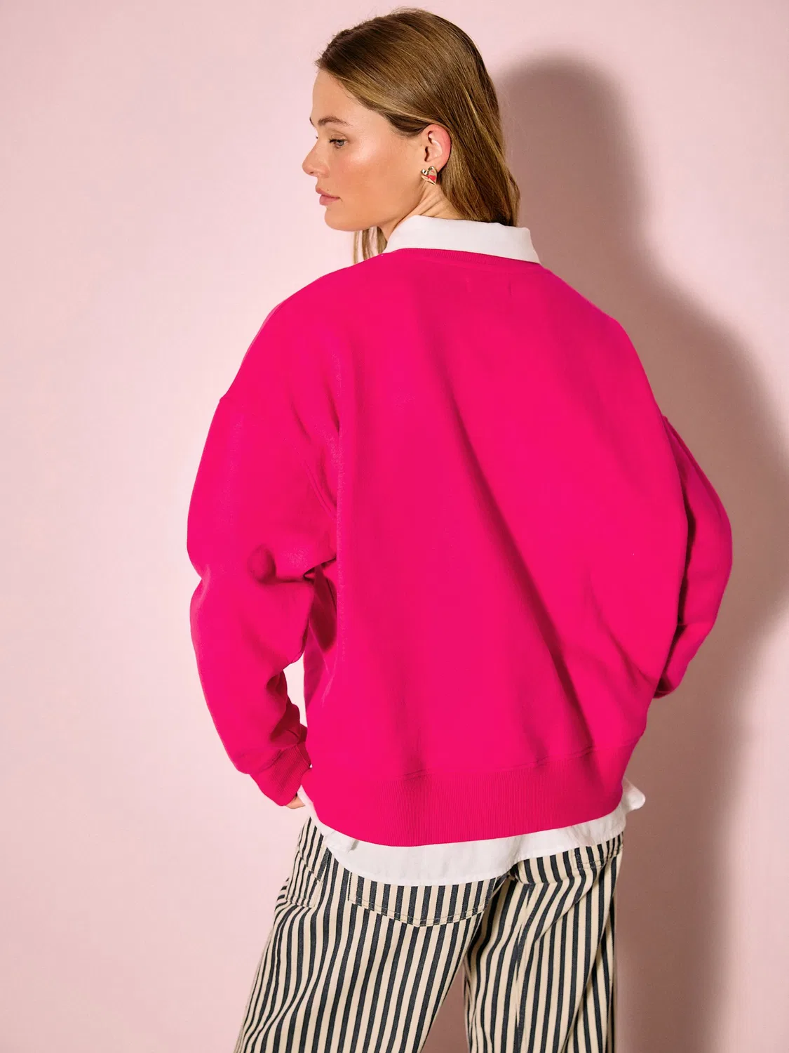 Свитшот с длинным рукавом Pink Graphic Next, розовый — фото 4