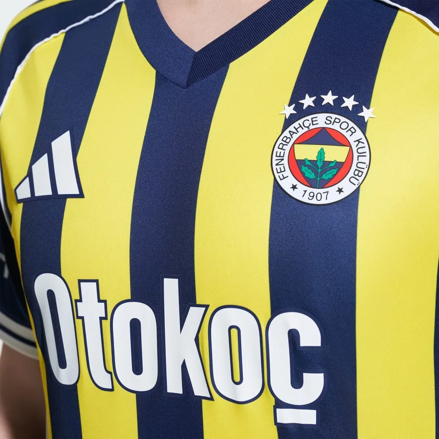 Футболка футбольная с длинным рукавом Performance KD7282 Fenerbahce 2025/2026 Home Jersey adidas, Желтый/Темно-синий — фото 4