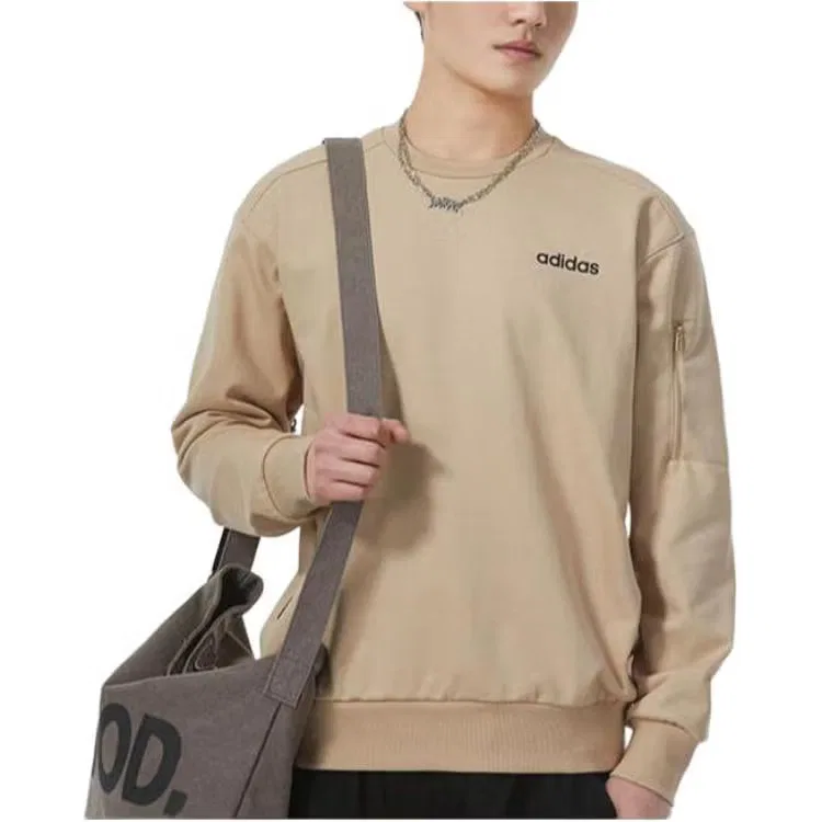 Свитшот с длинным рукавом Dry LBR Crew Adidas, бежевый — фото 3