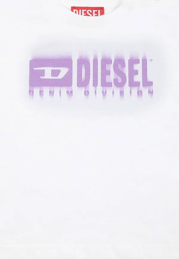 Футболка с принтом Diesel, белый — фото 3