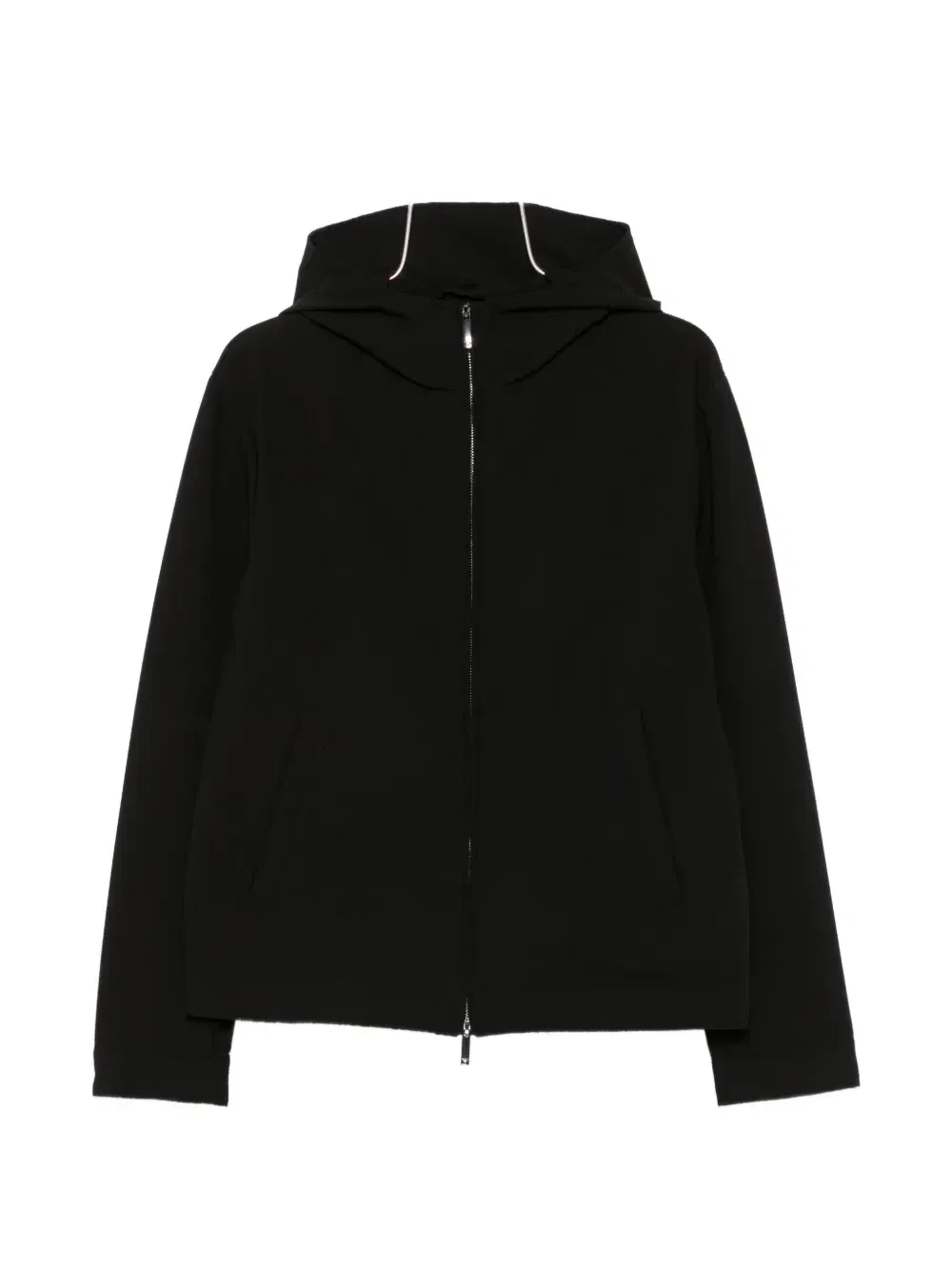 Куртка на молнии с капюшоном Emporio Armani, серебряный