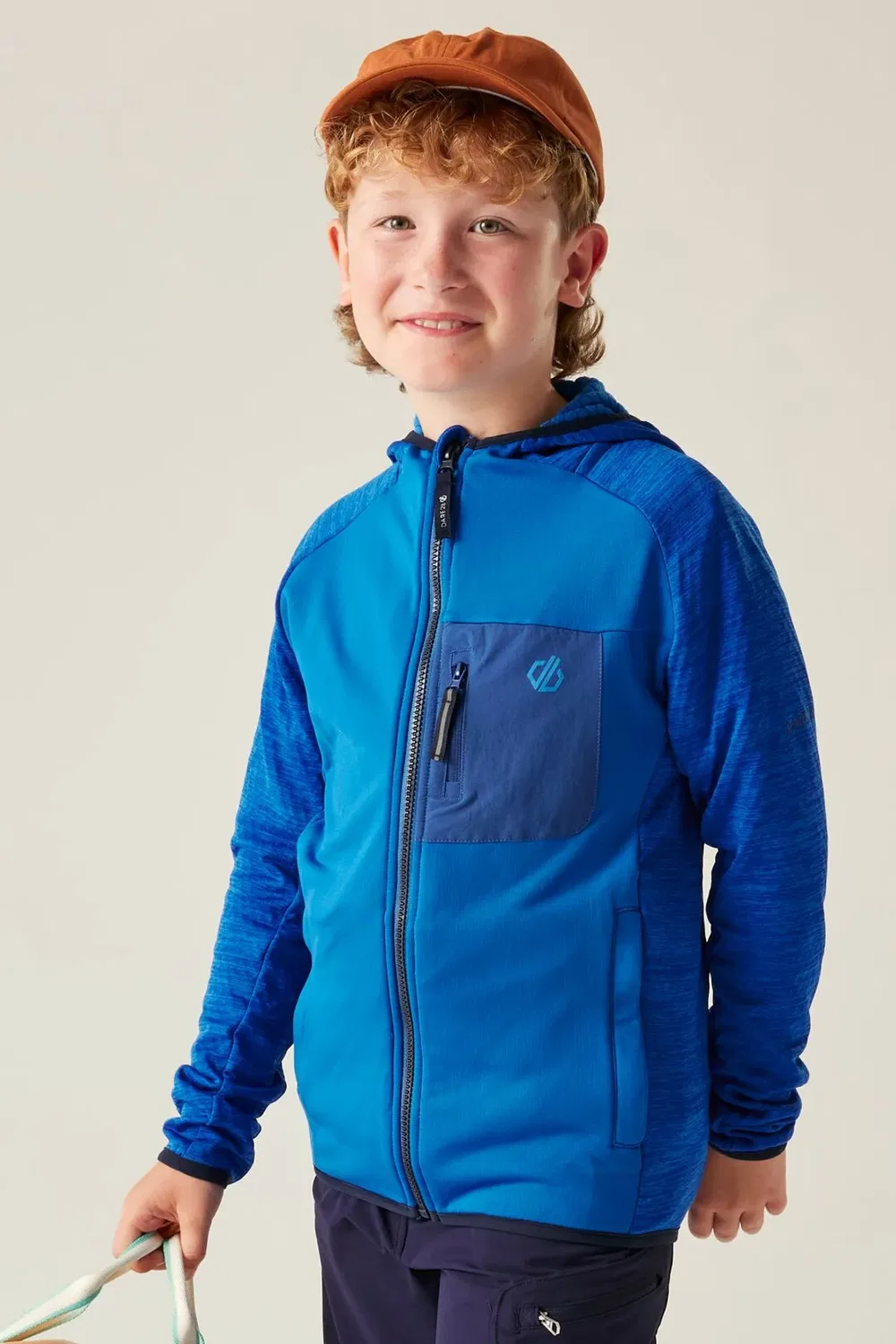 Детская флисовая кофта с капюшоном и полной застежкой-молнией Expedition Dare 2B, Blue