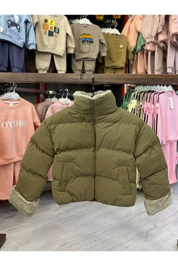 Детское пальто для девочек хлопковое Alissrekids, Brown
