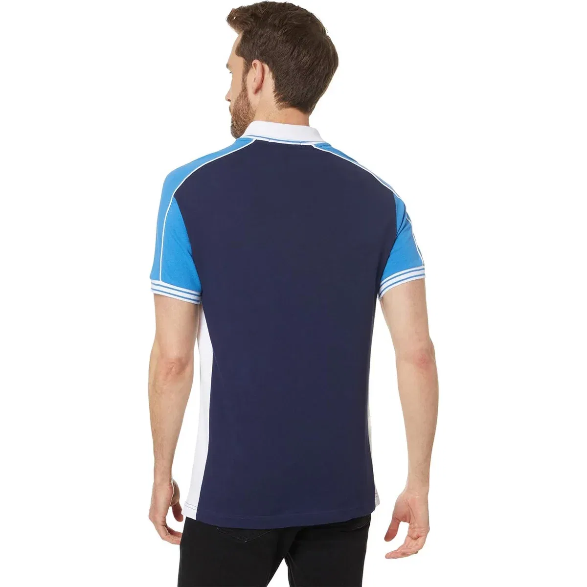 Мужская поло с двойным воротником Slim Fit U.S. Polo Assn., Classic Navy — фото 2