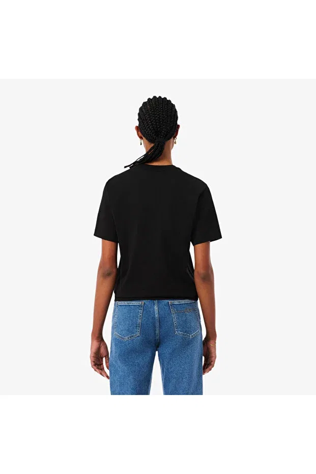 Футболка Lacoste Свободного кроя Black — фото 2