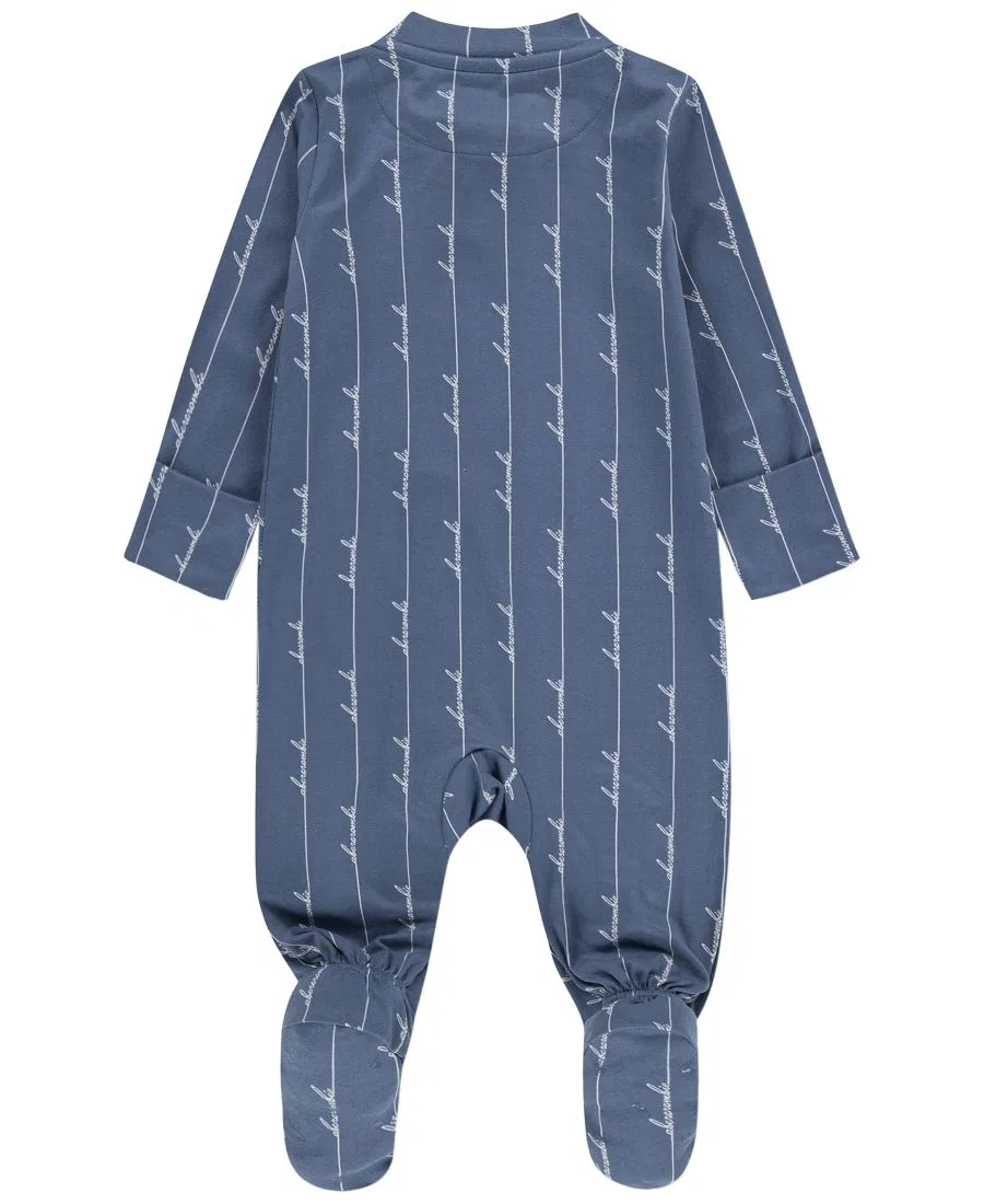 Комбинезон с длинным рукавом на молнии, с ножками, из футера abercrombie kids, Blue — фото 2
