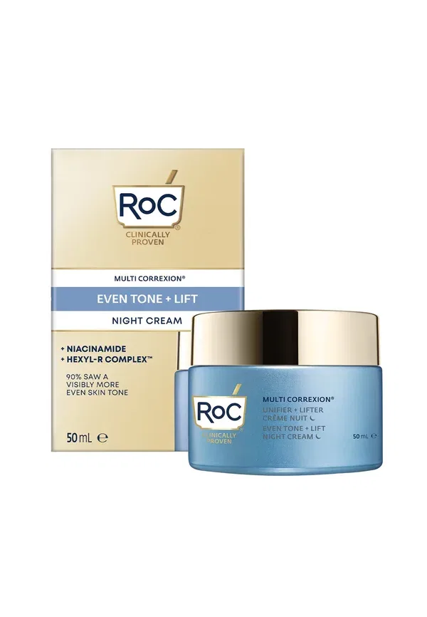 Крем для лица с ниацинамидом Roc Multi Correxion Even Tone + Lift Night Cream, Roc Skincare, Multi Coloured 50 мл, мультиколор
