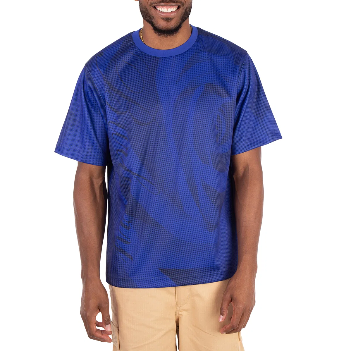 Футболка с принтом Floral Print Crew Neck T-shirt Burberry, Knight Ip Pattern