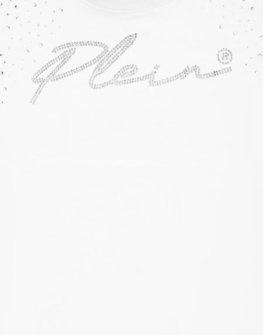 Футболка Philipp Plein 'Signature' белого цвета — фото 3