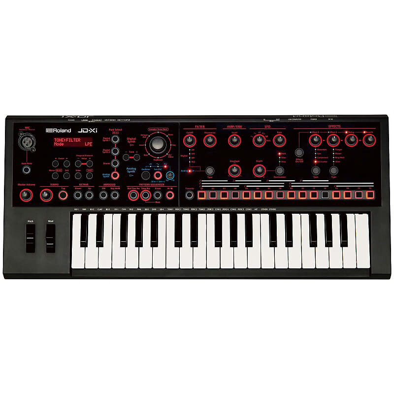 

Аналоговый/цифровой кроссоверный синтезатор Roland JD-Xi, 37 клавиш