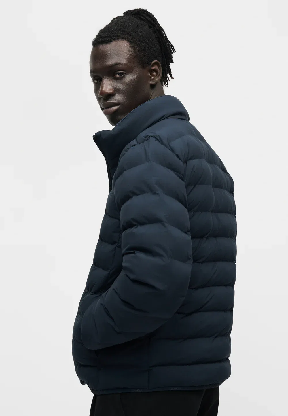 Классический пуховик - легкая куртка Calvin Klein, Dark Sapphire — фото 4