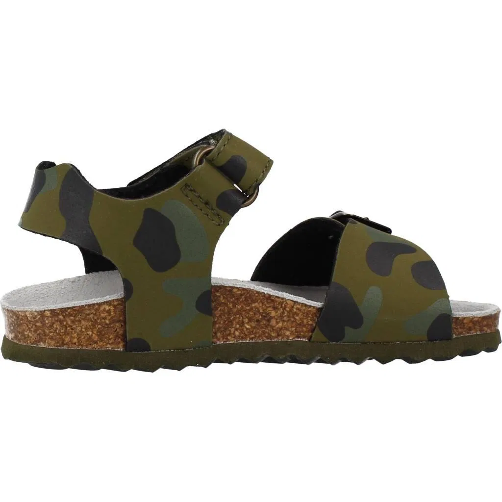 Детские сандалии с закрытым носком Geox B Sandal Chalki Boy, Grun — фото 4