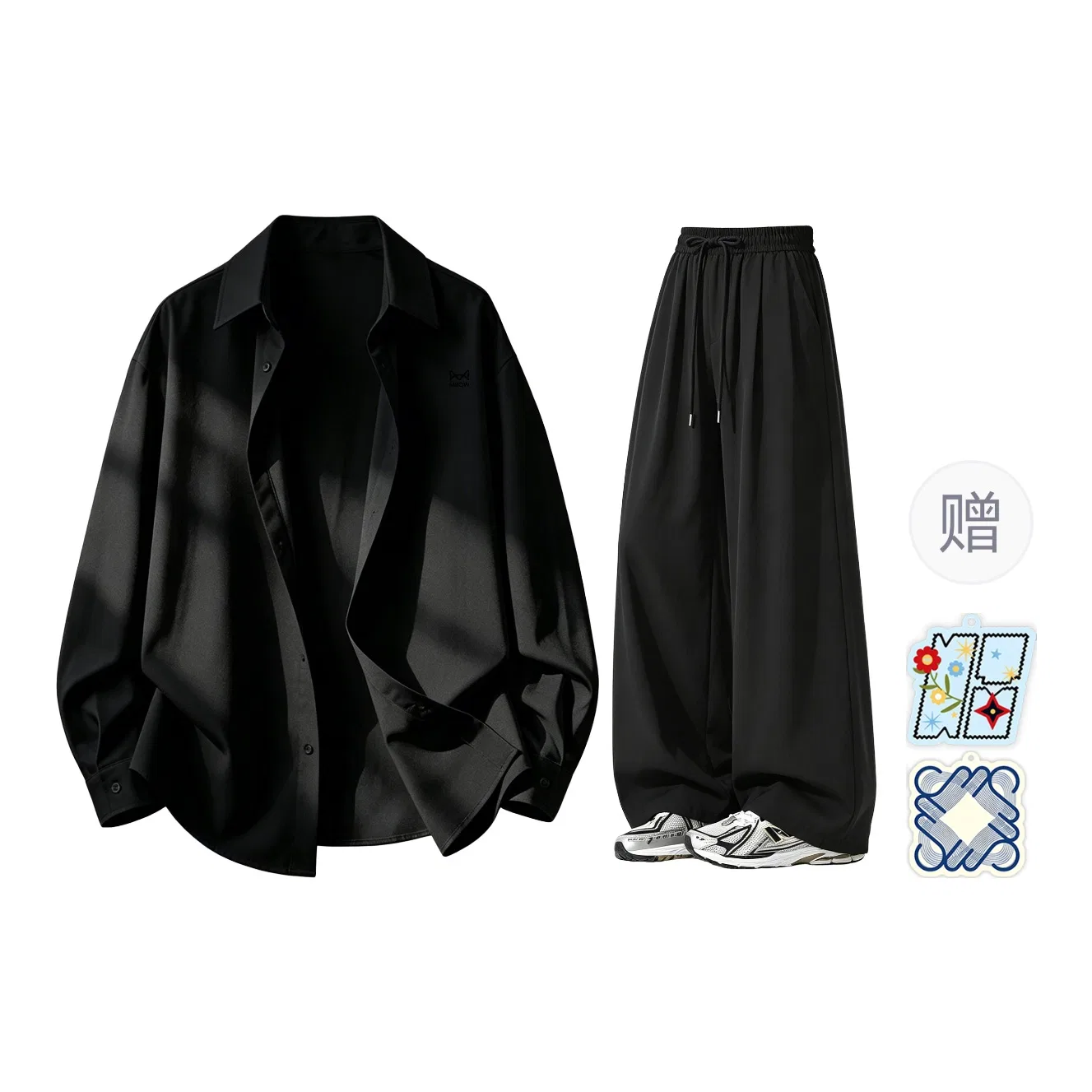 Детский комплект из рубашки и шорт с принтом, Shirt Matching Set, MIIOW