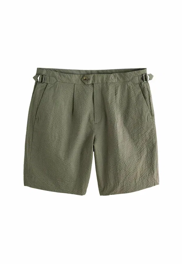 Шорты хлопковые Regular fit-textured with Side Adjusters Next, sage green, зеленый