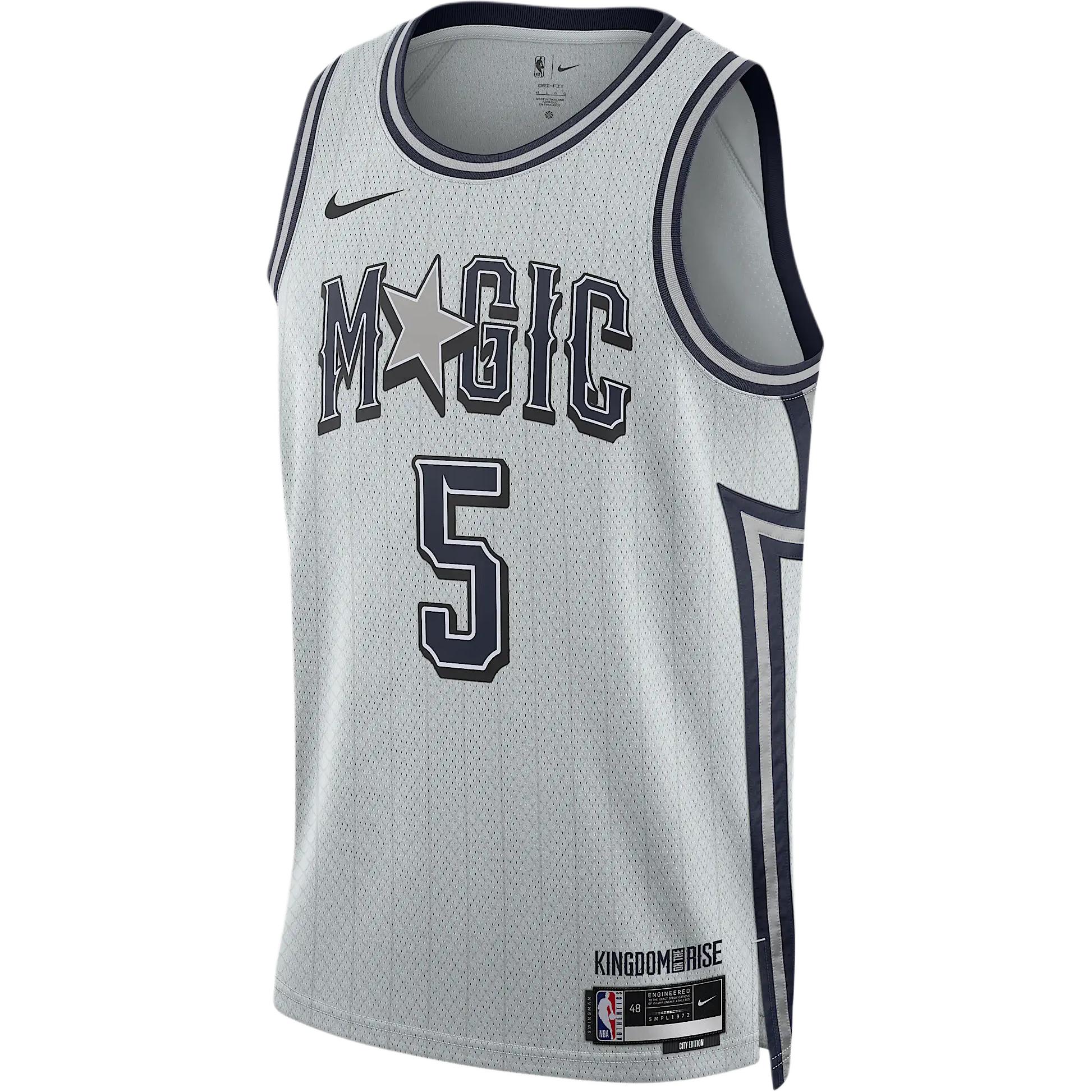 

Футболка Orlando Magic City Edition мужская Dri FIT Nba Swingman Nike, платина