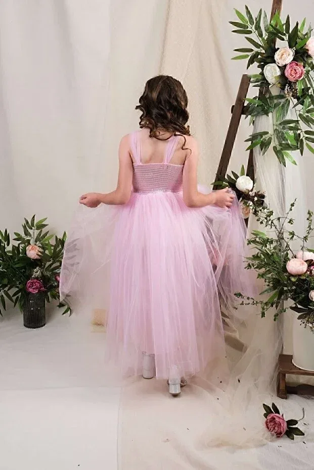 Детское платье для девочек хлопковое Kt Pera Baby, Light Pink — фото 2