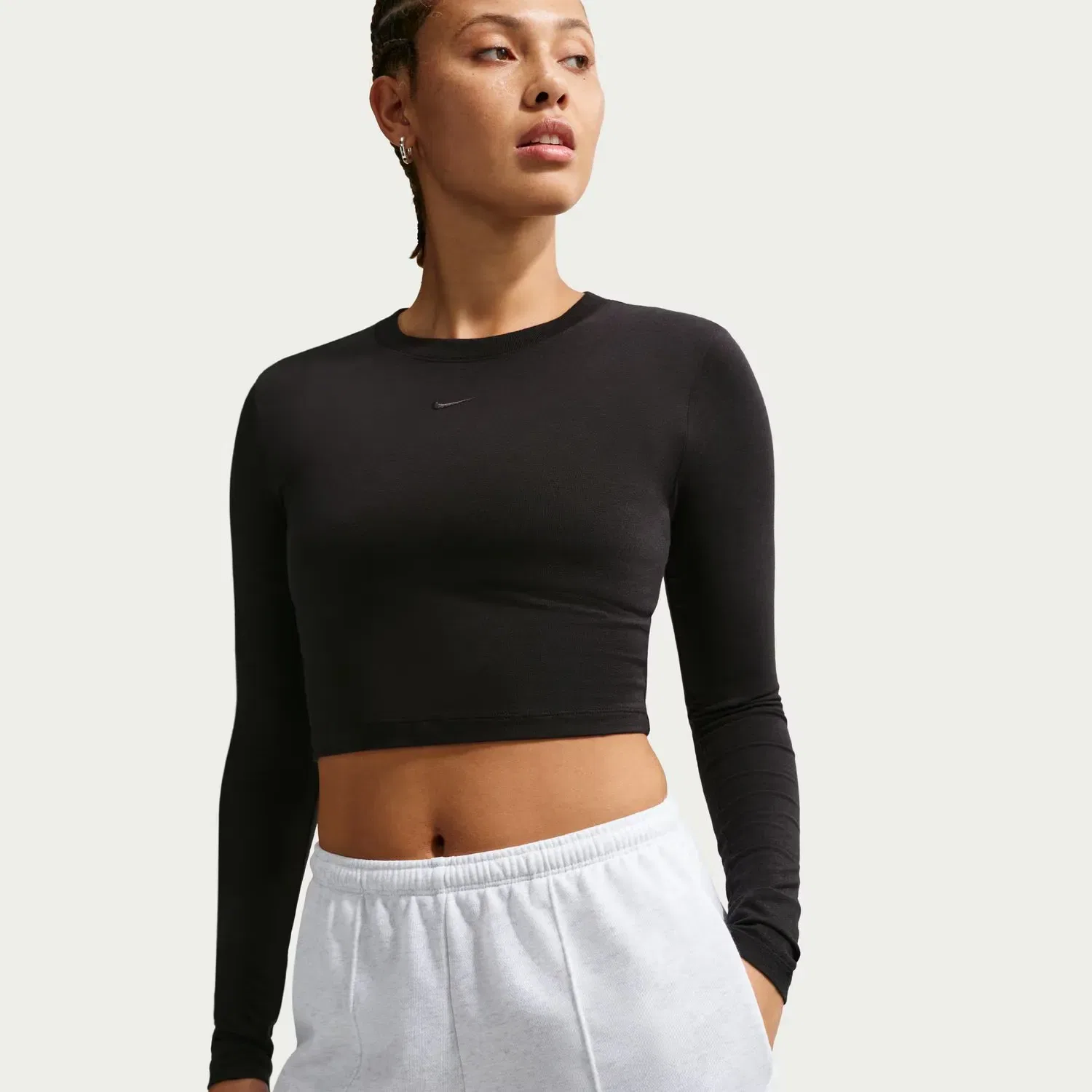 Женские шорты Sportswear Chill Terry Short Nike, Blanco — фото 4