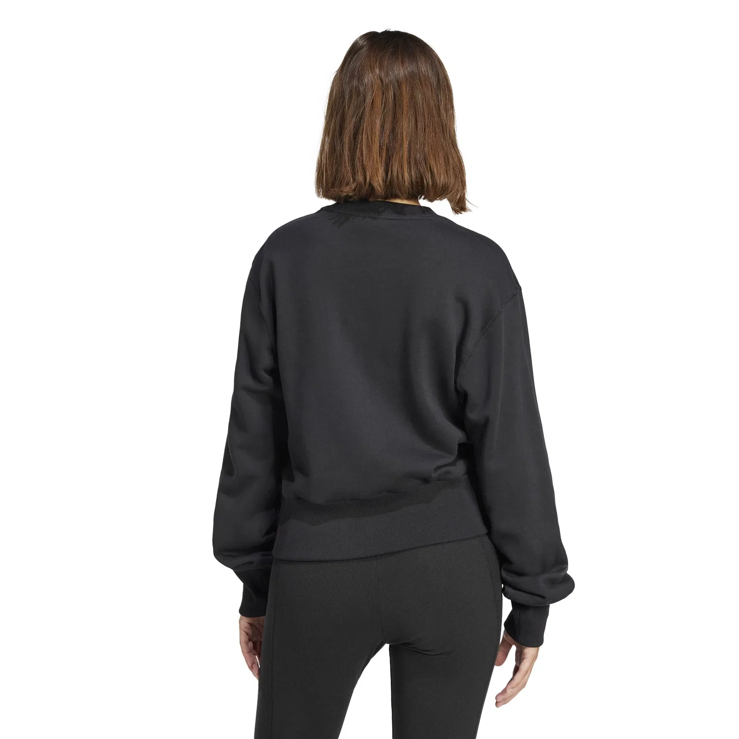 Женский свитшот из французского футера All Szn adidas, Black — фото 2