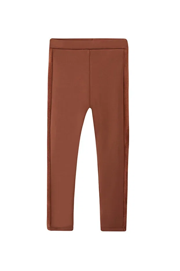 Детские леггинсы для девочек с начесом Lovetti, Brown