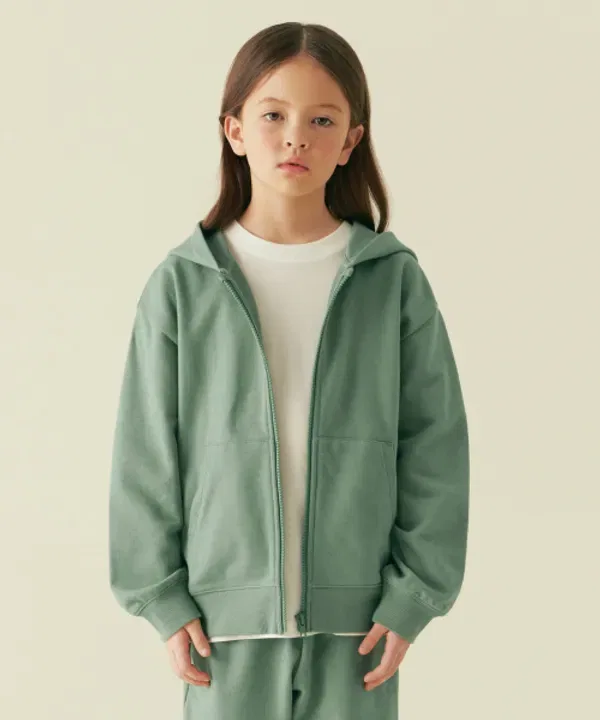 Свитшот с капюшоном оверсайз, Musinsa Standard Kids, Sage Green