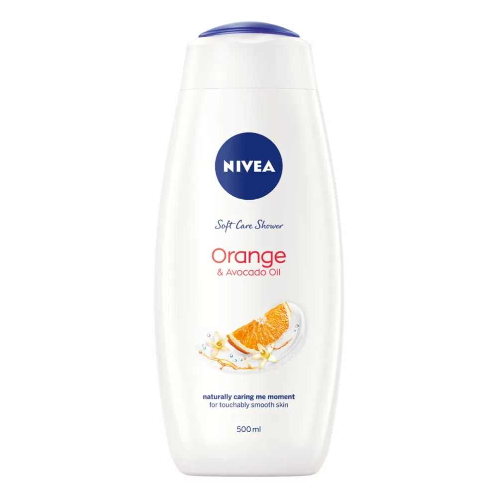 Гель для душа кремовый NIVEA Indulgent Moisture Orange, 500 мл, набор 6 шт, Оранжевый