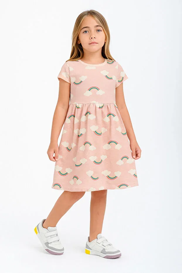 Детское платье для девочек хлопковое Rose Butik, Pink