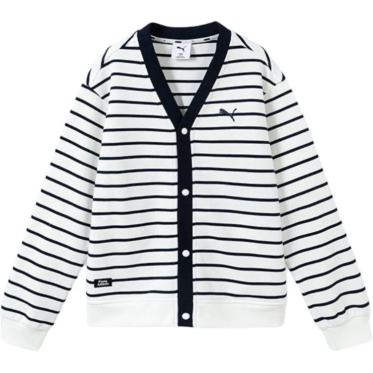 Куртка V-Neck, Moderate, PUMA, White Blue Tone — фото 3