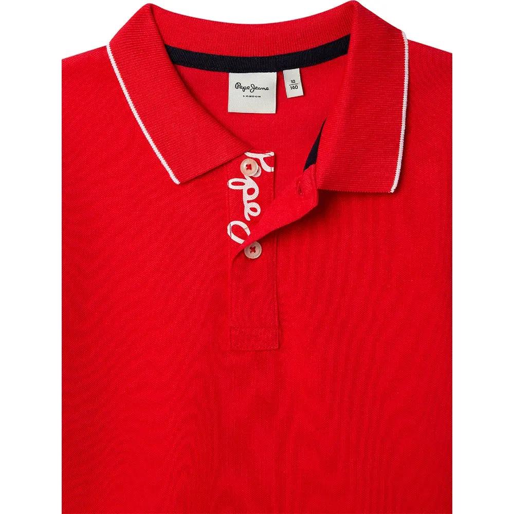 Пикейная рубашка поло с коротким рукавом Hayden Pepe Jeans, красный — фото 3