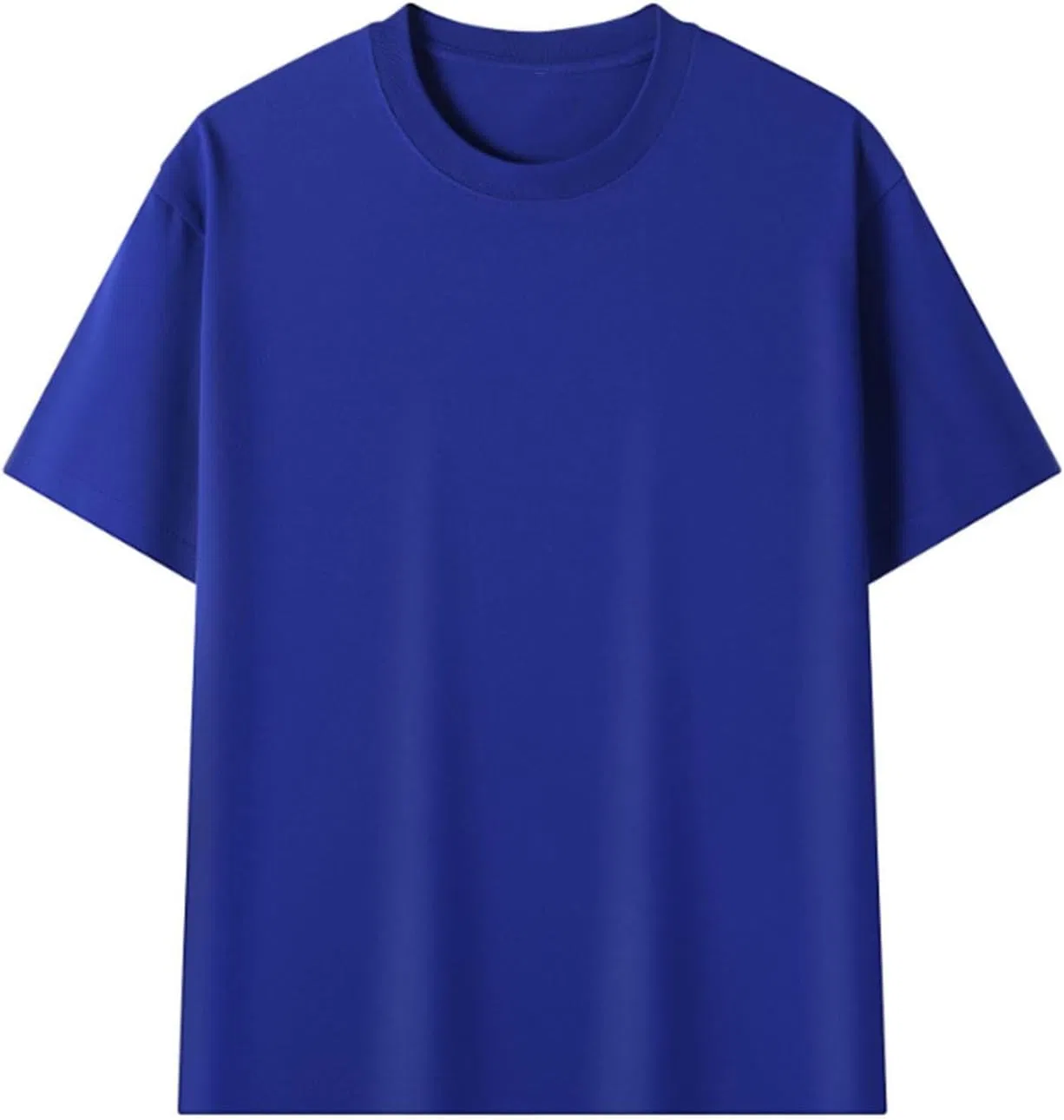 Мужская хлопковая футболка с круглым вырезом Regular Fit, Dark Blue — фото 2