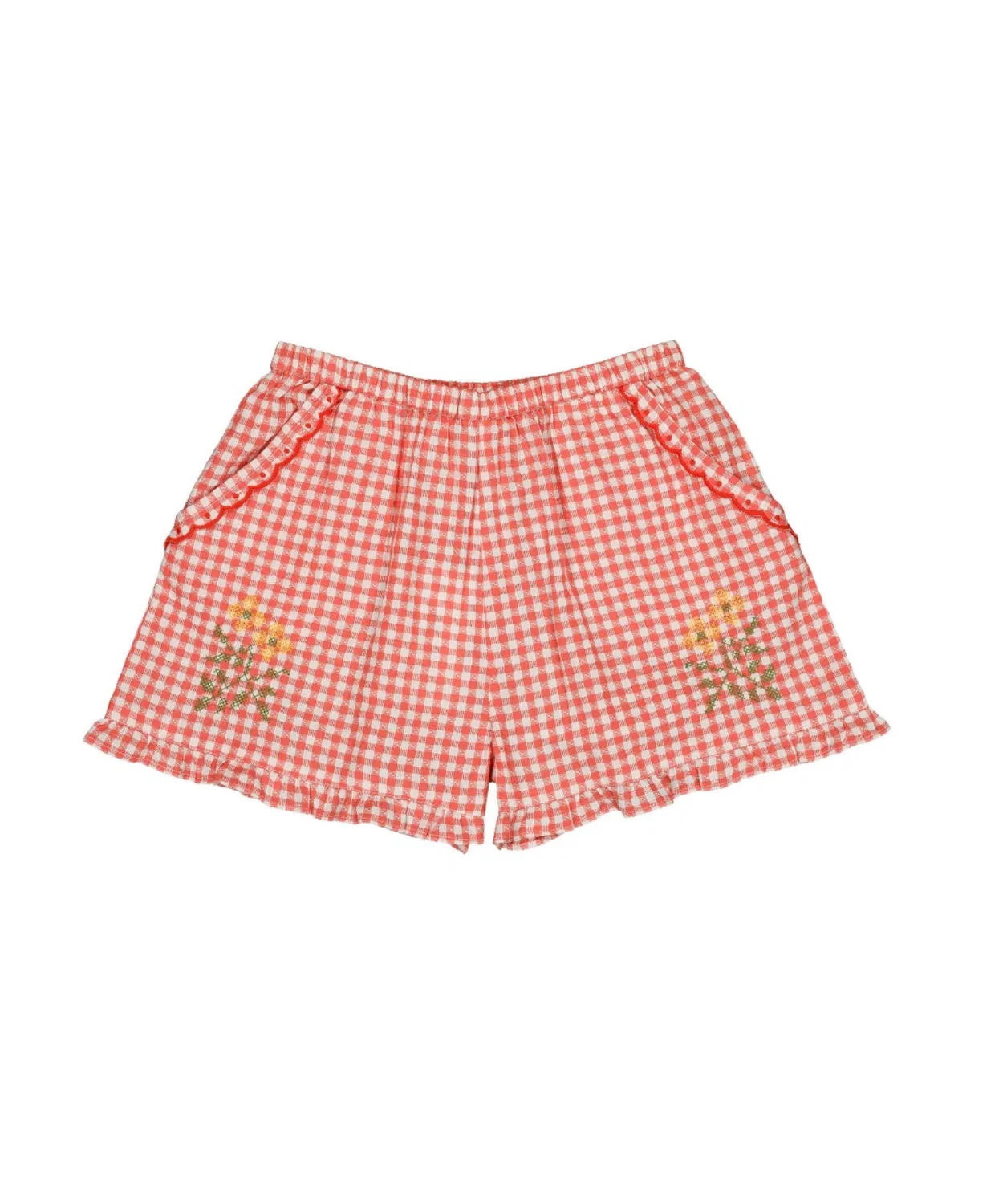 Детские шорты с вышивкой Dina Short hello Simone, Red