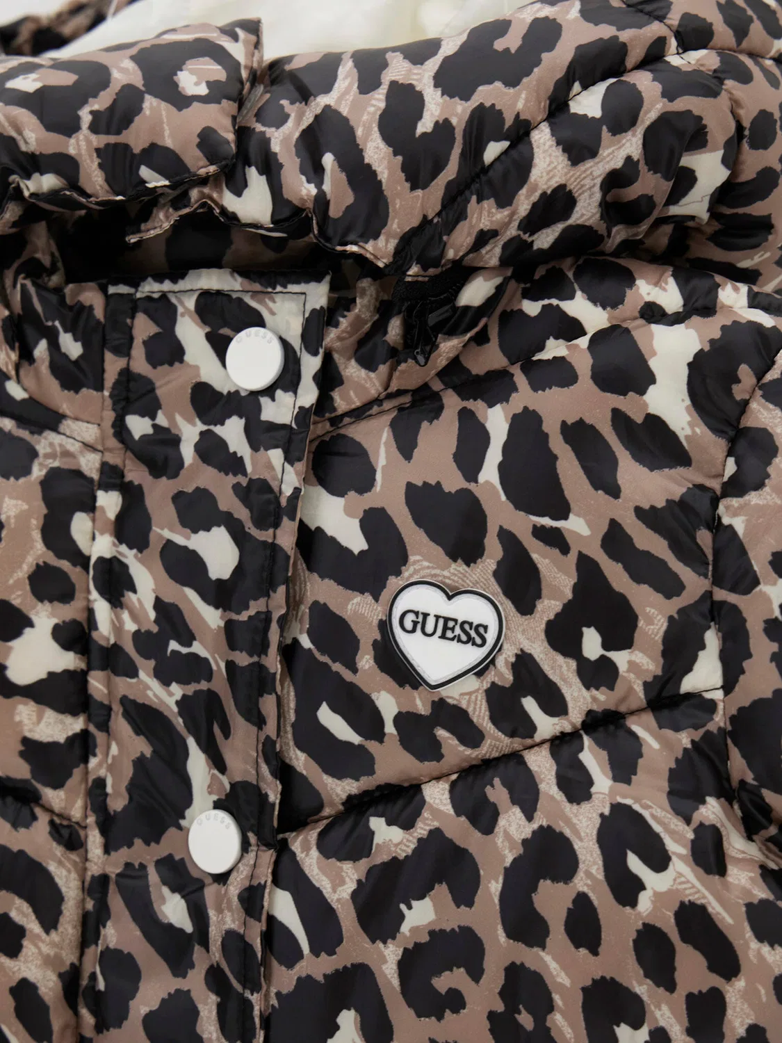 Зимняя куртка стандартного кроя для девочки Guess, черный — фото 3