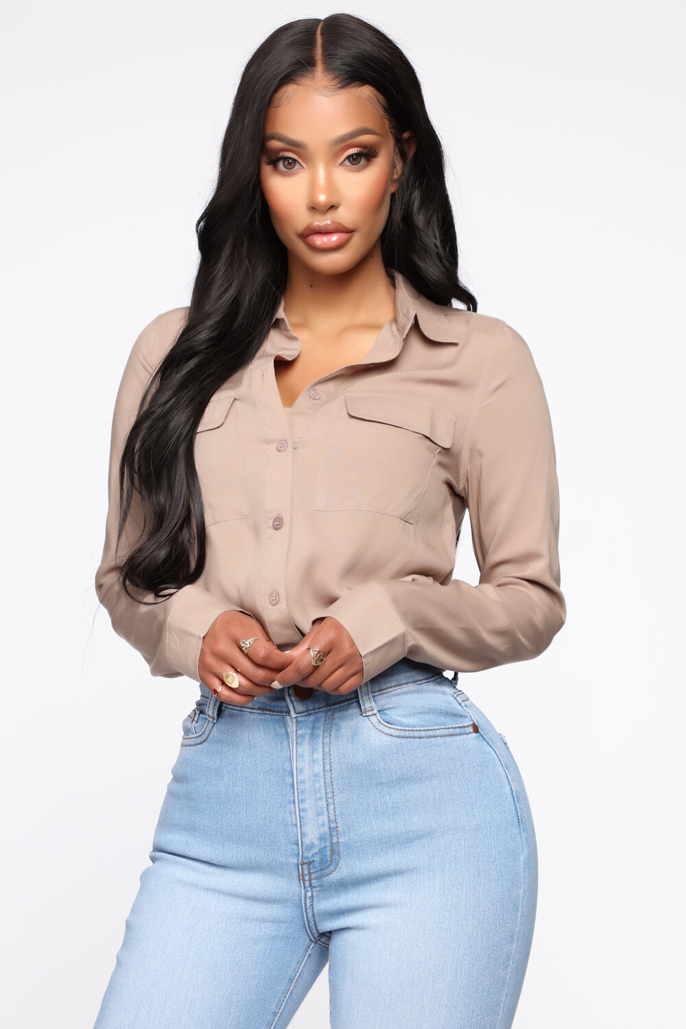 

Рубашка Fashion Nova TGI1196, мокко
