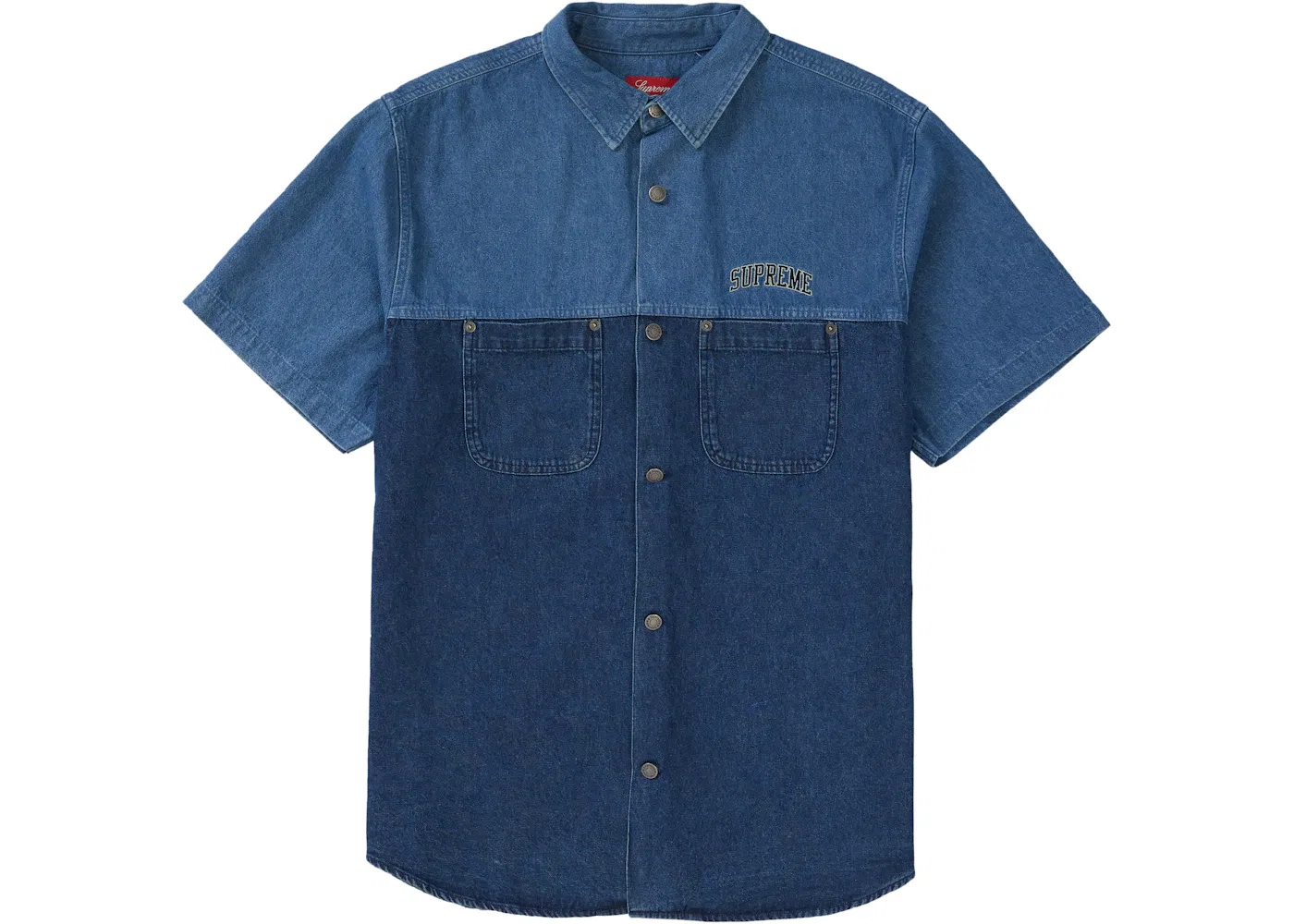 Мужская рубашка с коротким рукавом Supreme Shirt, Blue