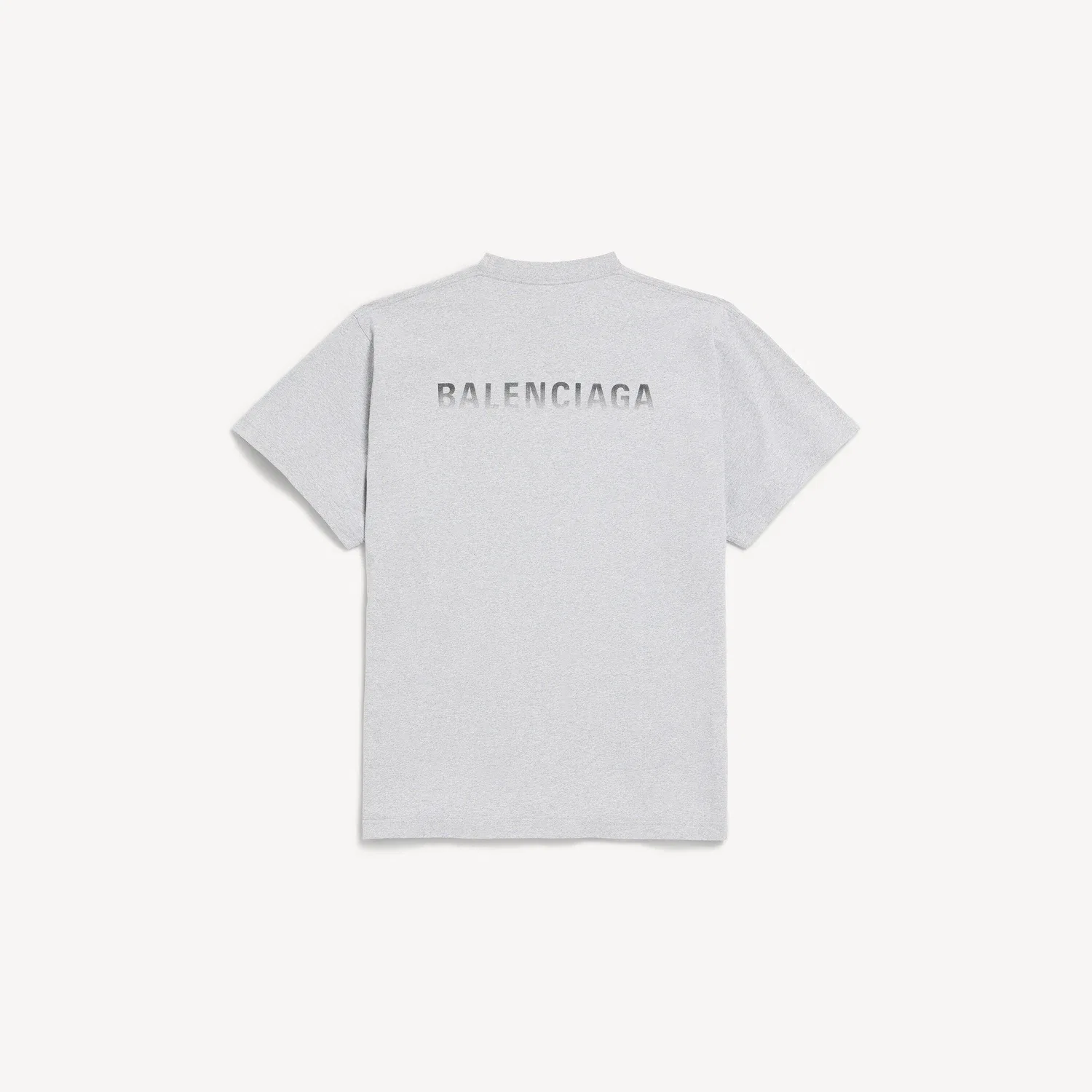 Мужская футболка оверсайз Balenciaga Back Gradient, светло-серый — фото 2