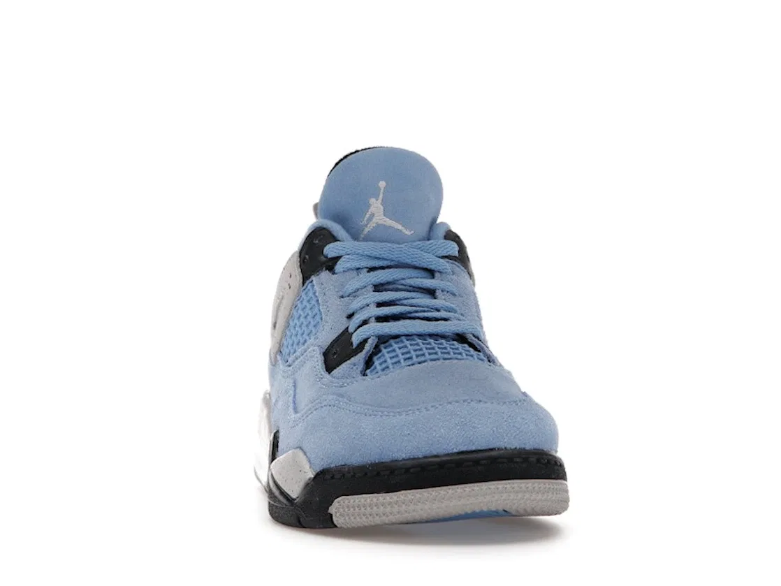 Детские кроссовки с кроссовком с принтом Jordan 4 Retro University Blue (PS) Jordan, University Blue/Tech Grey/White/Black — фото 2