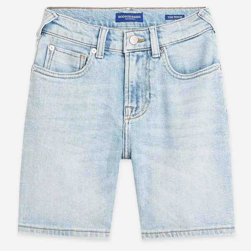 Шорты джинсовые The Pitch Loose Fit Scotch & Soda, синий — фото 3