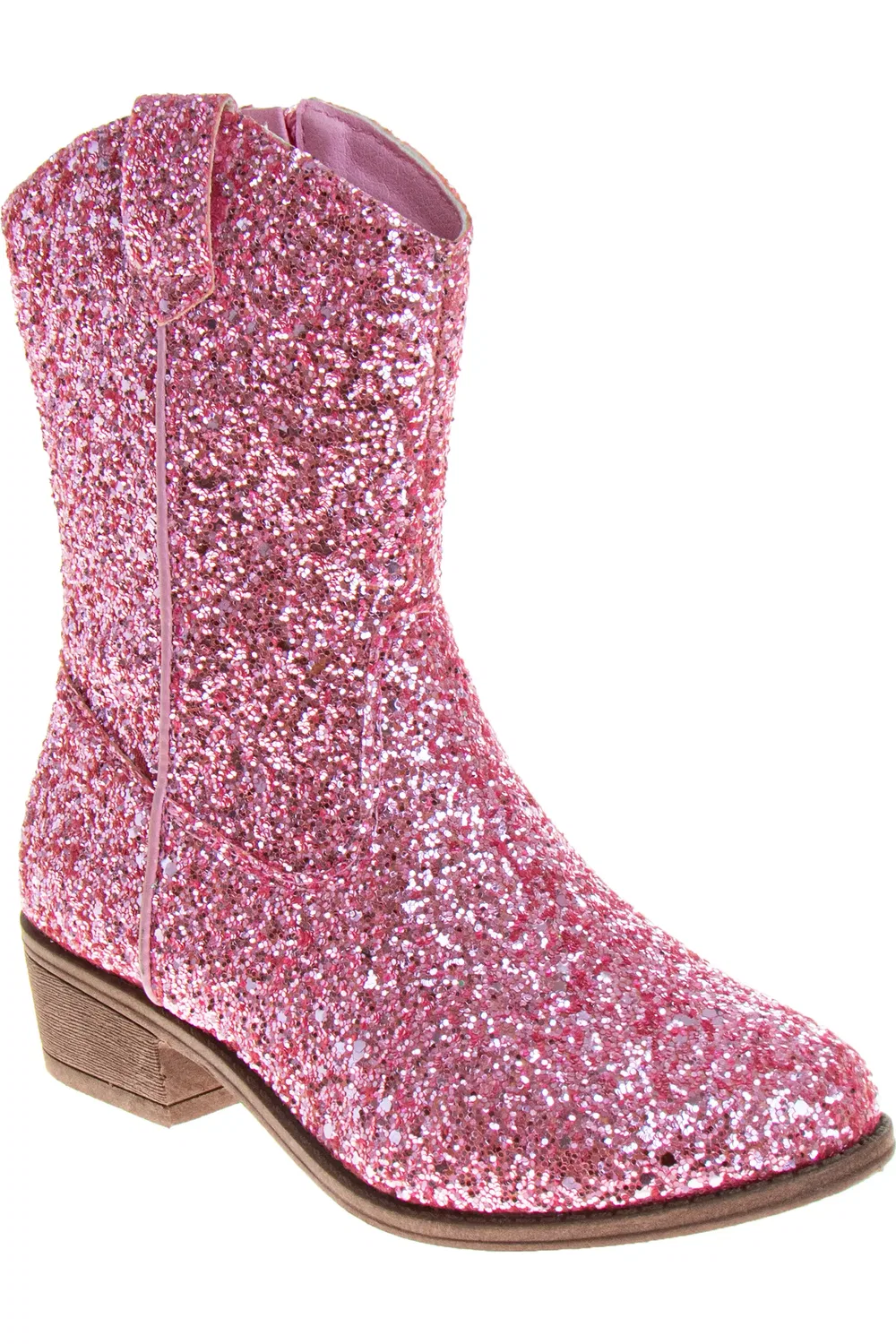Детские сапоги вестерн с блестками Kensie Girl, Pink Glitter