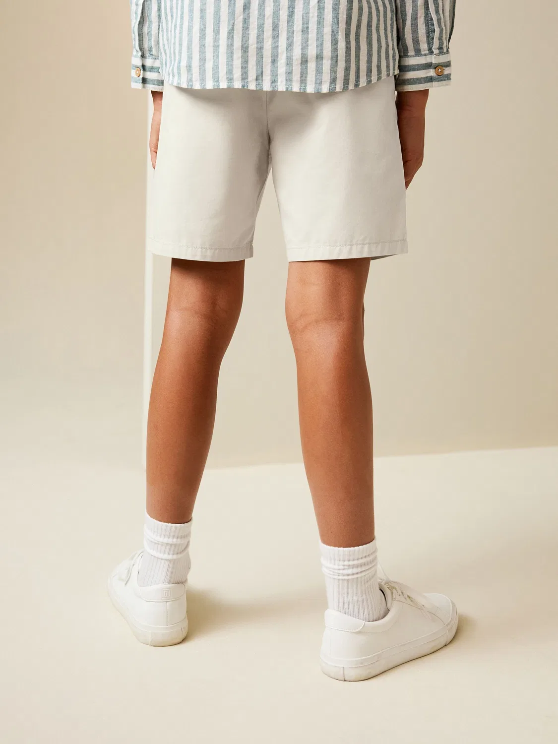 Шорты чинос Regular Fit Next, Stone — фото 3
