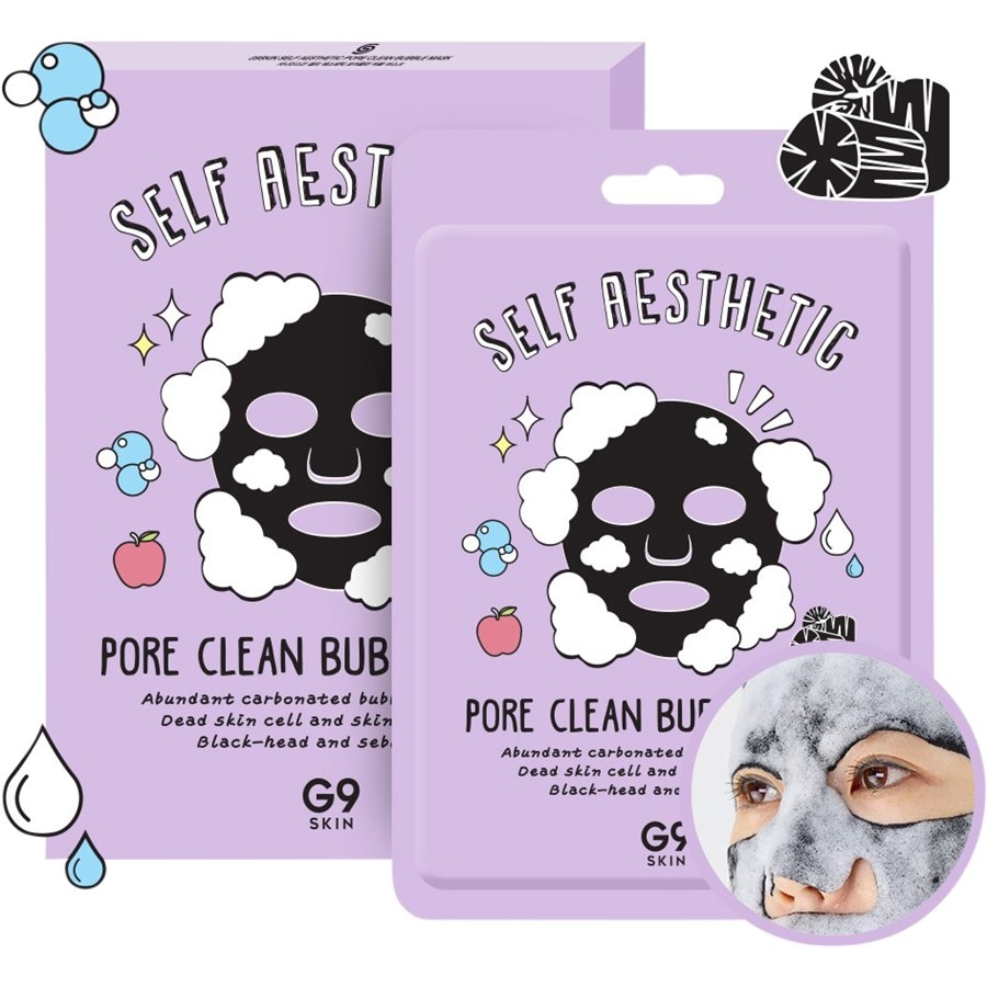 

Маска для лица G9 Skin Self Aestetic Pore Clean Bubble Mask, 23 ml