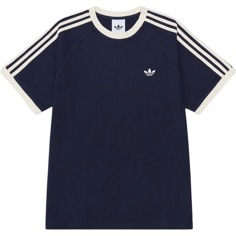 Детская футболка с круглым вырезом Adidas Originals 3S T Shirts Unisex, Marine Blue